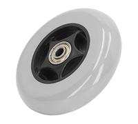 Keenso Rueda Giratoria para Silla de Ruedas Rueda de Repuesto de Goma de 4 Pulgadas con Rodamientos Delantera de bajo Ruido con Apertura Central de 8 Mm para Usuarios de Sillas de Ruedas con Andador