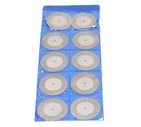 Keenso Ruedas de Molienda Redonda Rueda de Molienda Efectiva para Piedra de Metal de Madera 10 Piezas para Cortar, Moler, Moler, Rescate de Lucha (60 mm)