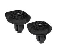 Keenso Ruedas para Maleta, 1 par de Ruedas Giratorias para Equipaje Ruedas Giratorias Silenciosas Reemplazo para Maleta Negra A52