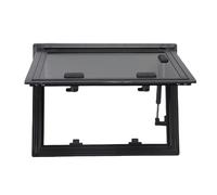 Keenso RV Window, Aluminum Alloy Frame with Tempered Glass, Blackout Shade and Privacy Screen, Waterproof Rubber Gaskets, Push out Design with Support Rod, for Campers Trailers