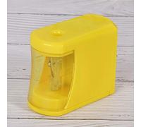 Keenso Sacapuntas Eléctrico Eficiente Duradero para Estudiantes útiles Escolares Almohadilla Antideslizante ABS Amarilla