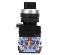 Keenso Selector mantenido 22 mm 1 interruptor abierto 1 cerrado con mando autobloqueante, 10 unidades para contactos y relés