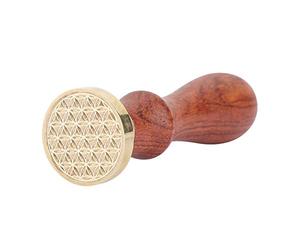 Keenso Sello de Cera, de Madera, Cabeza de Latón, Diseño Retro Clásico para Invitaciones de Boda y Manualidades (Varios sección F: 203)