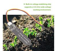 Keenso Sensor Capacitivo de Humedad del Suelo, Trabajo de Amplio Voltaje para Plantas de Jardín, Agricultura Inteligente