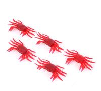Keenso Señuelo Artificial Cebo PVC Suave Cangrejo Señuelo Cebo 5PCS 6,3 X 4 X 1 Cm Simulación 3D Patas Perfumadas Saladas para Ocean Lake River Embalse Aparejos de Pesca para Pescadores