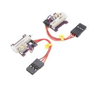 Keenso Servo, 1 par de Pequeños Servos Digitales Lineales ABS Compactos para una Fácil Conexión con Conector JR para Drones de ala Fija, Aviones, Aviones RC Pequeños