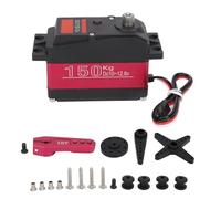 Keenso Servo Digital de 150 Kg, Servo de Gear Metal Gear Full RC con Arm de Aleacin de Aluminio para Autos 1/5 RC