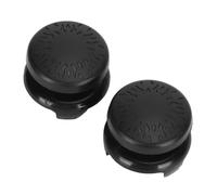 Keenso Silicone Thumbstick Cover Cappero de Agarre 2pcs Accesorios de Juegos de Controlador de Joystick para Jugadores (Black)