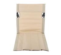 Keenso Silla Plegable Portátil, Tumbona de Playa con Respaldo, Colores Vibrantes y Correa Acolchada para el Hombro, para Aventuras Al Aire Libre, Aleación de Aluminio 7075 y Tela Oxford (Caqui)