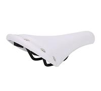 Keenso Sillín de Bicicleta de Carretera Asiento de Bicicleta de Piel Muy Elástica 27,3 X 15 X 6 Cm Amortiguador Impermeable Reemplazo Fácil de Instalar para Viajeros de Ciclismo de Carretera y (WHITE)
