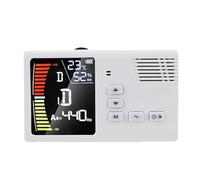 Keenso Sintonizador de Metrónomo Digital, Sintonizador de Pantalla LED Recargable 3 en 1 con Modo de Vibración para Guzheng Guqin Pipa, Batería de 580 MAh y Afinación de Alta Precisión (WHITE)