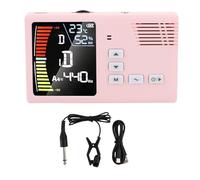 Keenso Sintonizador de Metrónomo, Pantalla LED Recargable, Sintonizador Digital 3 en 1, Generador de Tonos con Modos de Captación de Micrófono de Vibración para Guzheng, Guqin, Pipa (PINK)