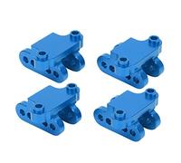 Keenso Soporte de Eje de Soporte de Choque Duradero para LOSI 1/8 LMT Solid AXLE Truck, de Choque de Aleación de Aluminio Fácil de Usar para Aficionados a RC (Blue) (Blue)
