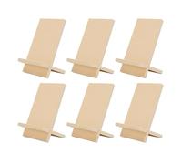 Keenso Soporte de Madera para Teléfono Soporte de Escritorio Móvil de Madera Compuesta Base Estable Desmontable Liviana Superficie sin Terminar para Oficina Videollamadas en Casa Lectura Cocina
