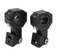 Keenso Soporte de Montaje para Foco, 2 Piezas, Abrazadera de Aluminio Ajustable para Faro con Cuello Giratorio de 360 Grados e Inserciones de Goma, para Motocross, Todoterreno, ATV y