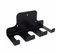 Keenso Soporte de Pared para Barra, Estante para Herramientas Montado en la Pared de Metal Resistente Al óxido con Recubrimiento en Polvo Grueso y Duradero, con Múltiples Orificios y
