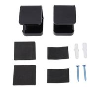 Keenso Soporte de Pared para Palos de Hockey, 2 Estantes de Exhibición Acrílicos de 5 Mm de Espesor con Almohadilla Antideslizante de EVA para Organizar y Exhibir Palos en el (Black)