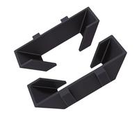 Keenso Soporte de Pared para Raqueta de Tenis, Soporte de Plástico con Gancho Antideslizante para Almacenamiento de Equipos de Tenis, Ideal para Uso en Vallas de Cancha y Eslabones de Cadena (Black)