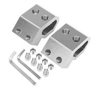 Keenso Soporte de Riel Universal, Kit Lateral de Riel de Aleación con 2 Soportes, 4 Pernos M8, 4 Tornillos para Accesorios de Almacenamiento de Herramientas del (SILVER)