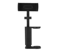 Keenso Soporte de teléfono para guitarra soporte de teléfono de plástico de nailon para guitarra de diámetro de 6 10,5 cm brazo de abrazadera retráctil ángulo de visión ajustable para ukelele gamer