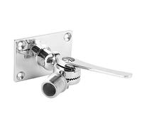 Keenso Soporte de Trinquete para Antena VHF de Acero Inoxidable, Base de Fijación Ajustable de Doble Eje con Pulido de Espejo de Grano Fino, para Embarcaciones Marinas con Rosca de