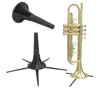 Keenso Soporte de Trompeta, Soporte de Trompeta de aleación de Zinc Duradero Soporte portátil Desmontable