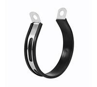Keenso Soporte de Tubo de silenciador de Escape de Motocicleta Universal Semicírculo, Clip de silenciador de Escape de silenciador Sujeción Soporte Soporte de Tubo de silenciador Banda de suspensión