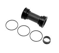 Keenso - Soporte inferior de aleación de aluminio con rodamientos sellados de cerámica, eje central de bicicleta de 86 a 92 mm, compatible con pedaleros de 24 mm y 22 para ciclistas de bicicleta