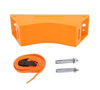 Keenso Soporte Ligero para Montaje en Pared de Cilindro de Gas con Correa de Seguridad para Laboratorios y Fábricas (ORANGE)