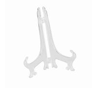 Keenso Soporte para Platos de Plástico, Soporte Plegable para Exhibición de Platos, Marco de Fotos, Bisagras Ajustables para Decoración del Hogar, Cocina (20 centímetros)