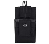 Keenso Soporte para Radio Molle, Estuche de Almacenamiento para walkie Talkie, Estuche Port¨¢Til de Nailon para Radio, para Deportes al Aire Libre(Negro)