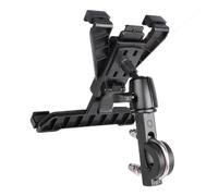 Keenso Soporte para Tableta de Bicicleta Soporte Ajustable para Tableta de Aleación de Aluminio para Bicicleta Tabletas de 7 a 10 Pulgadas Se Adapta a Manillares de 20 a 40 Mm con Ajuste de ángulo