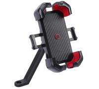 Keenso Soporte Universal para Teléfono de Motocicleta de 360 Grados, Abrazadera Segura para Teléfonos Inteligentes de 4,7 a 7 Pulgadas, Almohadilla Antideslizante para Paseos con Baches