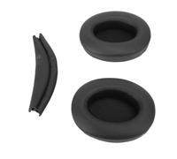Keenso Sustituya el Cojín de Orejas con Cubierta de Banda para la Cabeza para los Auriculares XB910n -s -sulation la Proteína de la Almohada del Oído Cuero (Black)