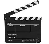 Keenso Tablero de Acción de Películas de TV de Tablilla Acrílica Ligera Impermeable con Bolígrafo para Cosplay (Pizarra Blanca y Negra PAV1BBE)