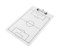 Keenso Tablero de Fútbol, Portapapeles de Entrenamiento de Fútbol Pizarra Blanca de Borrado en Seco de Doble Cara con Abrazadera de Metal y Marcador para Comunicación en Equipo