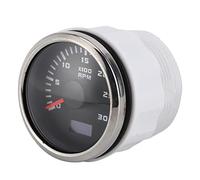 Keenso Tacómetro Digital, Pantalla LCD de 3000 RPM con Puntero de Accionamiento de Motor Paso a Paso y Resistencia Al Agua IP67, para Motor Fueraborda de Maquinaria de Ingeniería