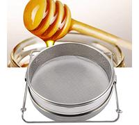 Keenso Tamiz de Miel de Acero Inoxidable Grande con Brazos Ajustables, Firmes y Duraderos, Filtros Contaminantes