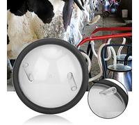 Keenso Tapa de Cubo de Leche con Dos Tapas Abiertas y Junta para Máquina de Ordeño, Adherencia Fiable, Duradera para Productores de Leche, Plástico, Color Transparente