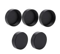 Keenso Tapa de Lente de Metal con Montura C de 25mm para Lentes de TV CCTV, Tapa de Lente Trasera a Prueba de Polvo para Accesorios de Fotografía (Black)