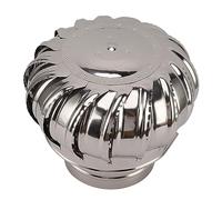 Keenso Tapa Giratoria de Chimenea de Acero Inoxidable con Abrazadera, Función de Ventilación Eficiente para Uso Doméstico 1 (Tipo 200 Engrosado)
