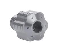 Keenso Tapón del Orificio del Espejo Retrovisor de la Motocicleta, Tornillos de Espejo de 10 Mm de Aleación de Aluminio para Motocicletas con Fácil Instalación (Color Ti)