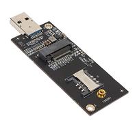 Keenso Tarjeta ADAPTADORA USB 3.0 NGFF con Ranura para Tarjeta SIM, Adaptador USB Easy Plug and Play M.2 A, Adecuado para Profesionales de TI