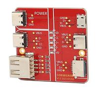 Keenso Tarjeta de prueba de carga de detección rápida, dispositivo de prueba del cable de datos 3 en 1, probador de cable USB preciso, fácil de usar para interfaz micro iOS de tipo C - 1 paquete