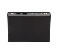 Keenso Tarjeta de Sonido USB 6 Canal de 48 KHz Velocidad de Muestreo Analógico Playplap - Instalación Simple (Black)