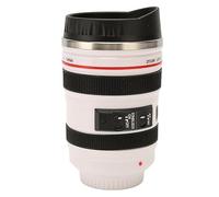 Keenso Taza de café con Lente de Cámara, Taza de café de Viaje con Cámara de Fotógrafo para él, Regalos para papá (WHITE)