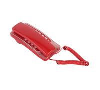 Keenso Teléfono Casero Montado en la Pared con Función Rápida de Silencio para el Silencio para la Escuela de la Oficina Rojo, Material ABS (Rojo)
