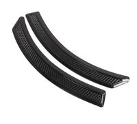 Keenso Tira de Cejas de Rueda, 2 Piezas Tira de Cejas de Rueda de Coche 41,5 Cm Tira de Ajuste de Coche Etiqueta Protectora de de Rueda Anticolisión Universal Negro