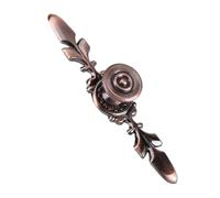 Keenso Tirador de Cajón para Gabinete, Perilla de Estilo Retro Europeo de Aleación de Zinc de 4,72 Pulgadas para Muebles, Joyero, Cajas de Madera, Diseño Elegante y Delgado con 4 Colores, Fácil de