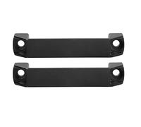 Keenso Tirador Rectangular con de Aleación de Aluminio Resistente, 2 Piezas, Color Negro, para Aplicaciones de Gabinetes y Cajones Modernos
